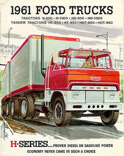 1961 год Ford Motor Company рекламирует свои грузовики H-серии
