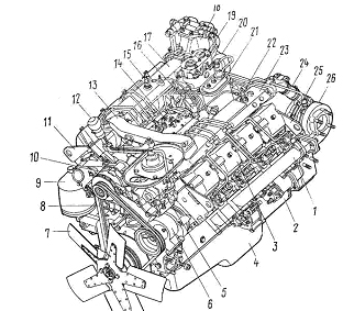 Двигатель КамАЗ-7403.10 с турбонаддувом