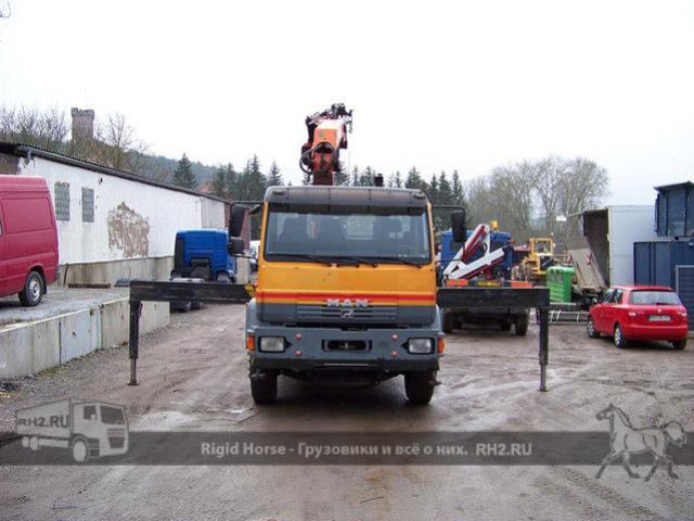 Европейские грузовики MAN LE 280 - Palfinger PK 27000 - FUNK вид спереди