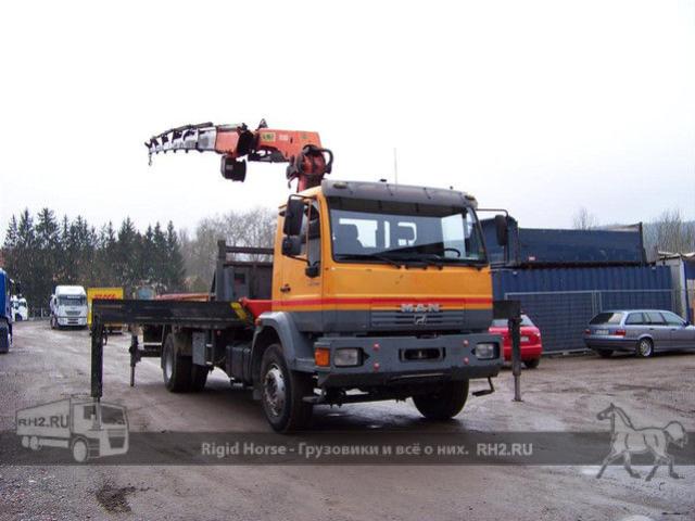Европейские грузовики MAN LE 280 - Palfinger PK 27000 - FUNK вид сбоку