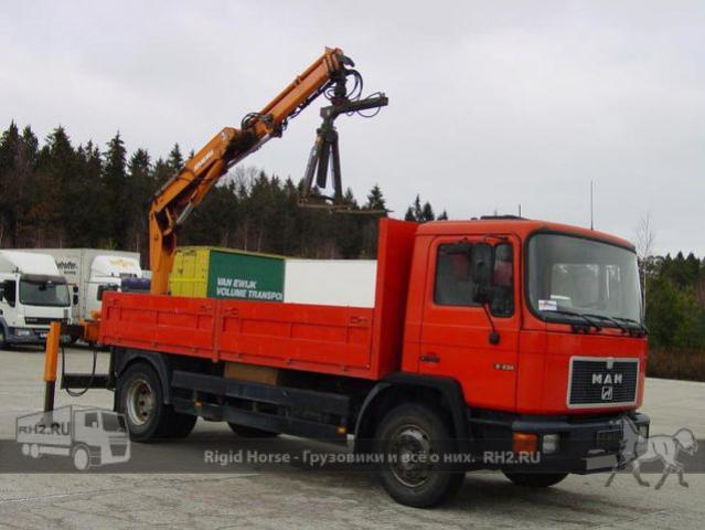 Бортовой грузовики MAN 18.232 с манипулятором ATLAS-KRAN AK.80.1
