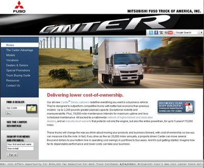 официальный сайт Mitsubishi Fuso Truck of America