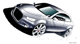 Audi показала первые рисунки А1
