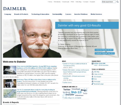 официальный сайт Daimler AG
