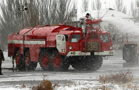 Аэродромный пожарный грузовик на шасси МАЗ-543