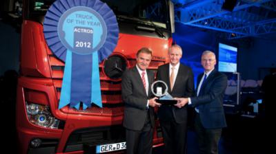 Mercedes Actros назван лучшим грузовиком 2012 года - грузовые автомобили Разное фото